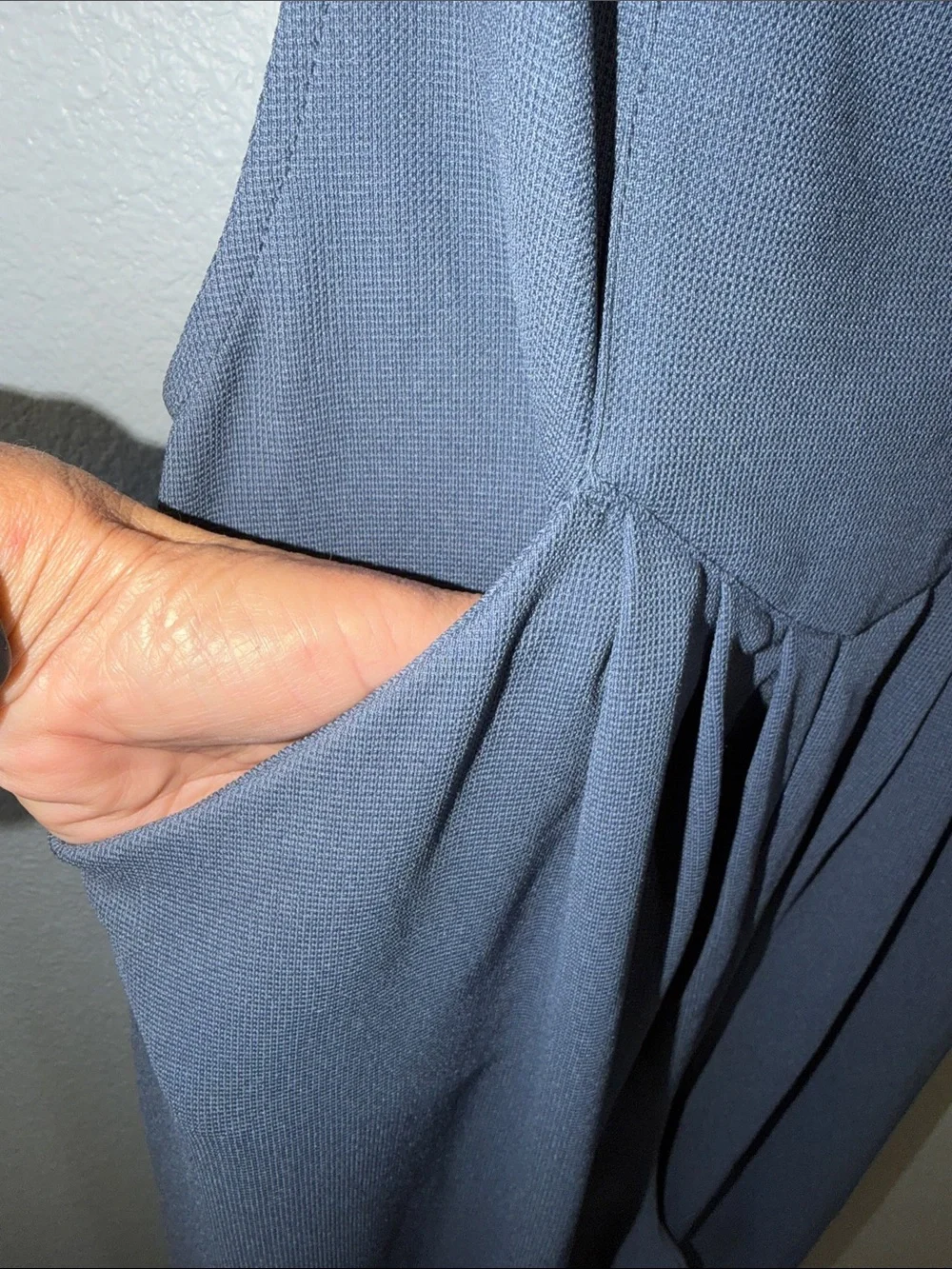 Halara Blue Wide-Leg Jumpsuit with Adjustable Straps - Picture 8 of 12